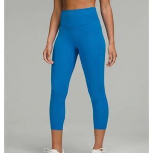 Lululemon Base Pace High Rise Crop 23 - Turquoise Tide size 6